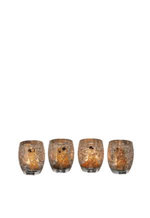 Gustav Klimt: 4 Teelichtgläser