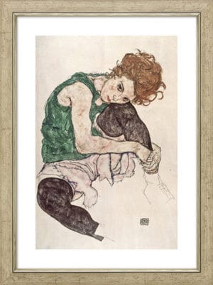 Egon Schiele: “Sitzende Frau mit hochgezogenem Knie” (1917)