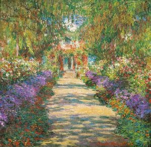 Claude Monet: Bild “Garten in Giverny” (1902), Acryl