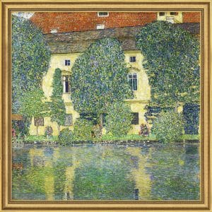 Gustav Klimt: „Schloss Kammer am Attersee III“ (1910), gerahmt