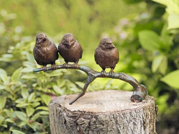 Gartenskulptur: „Vögel auf Ast“