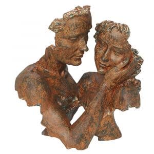 diepresseshop-ars-mundi-Angeles Anglada-Skulptur-Beieinander-Kunstguss Steinoptik