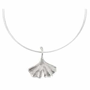 diepresseshop-ars-mundi-Petra Waszak-Collier-Ginkgo-silber