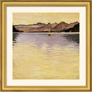 Koloman Moser: Bild  “Wolfgangsee” (1913), gerahmt