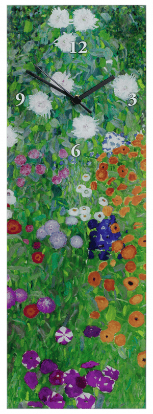 Gustav Klimt: Wanduhr “Bauerngarten”