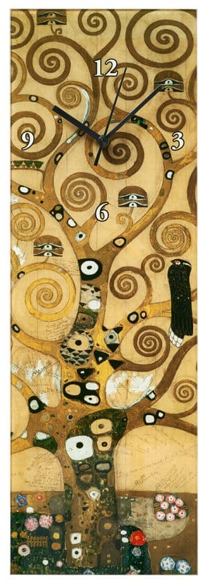 Gustav Klimt: Wanduhr “Lebensbaum”