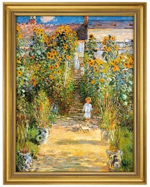 Claude Monet: Bild “Le Jardin de Monet à Vétheuil”, 1881 gerahmt