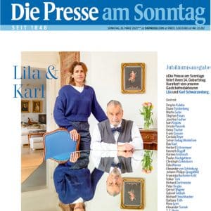 Jubiläumsausgabe mit Lila und Karl Schwarzenberg