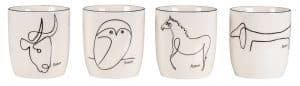 Pablo Picasso: Becherset “Animaux”
